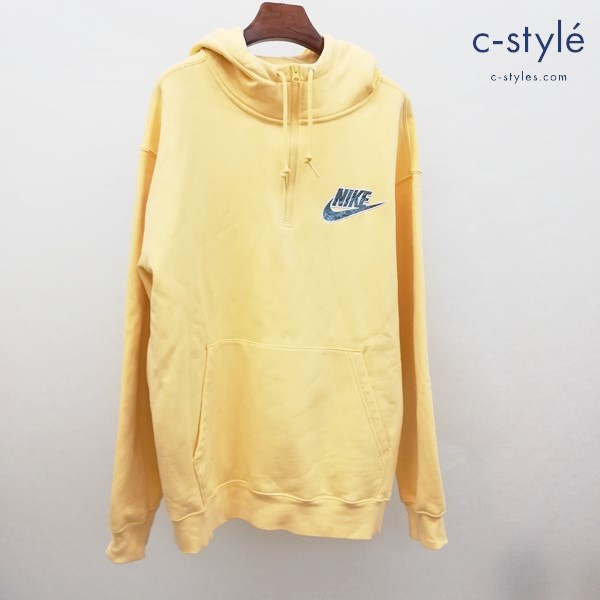 Supreme×NIKE Half zip Hooded Sweatshirt パーカー フーディー XL クリーム系 プルオーバー