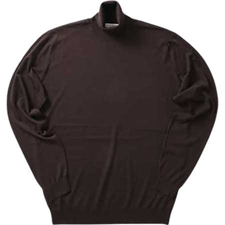 FILIPPO DE LAURENTIIS(フィリッポ デ ローレンティス) Men’s タートルネックニット ウール100% ブラウン系