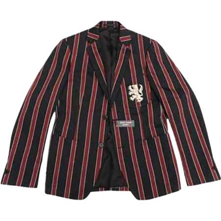 REATS TAILOR ZAZOUS(リーツテイラー ザズー) スクールジャケット ライオン刺繍 ロンドンストライプ