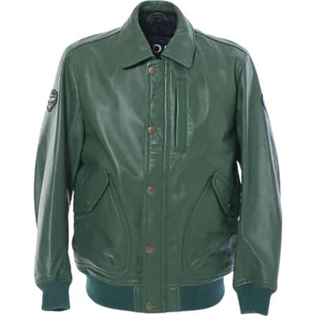 SINACOVA(シナコバ) フライトレザージャケット グリーン
