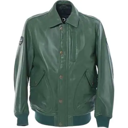 SINACOVA(シナコバ) フライトレザージャケット グリーン