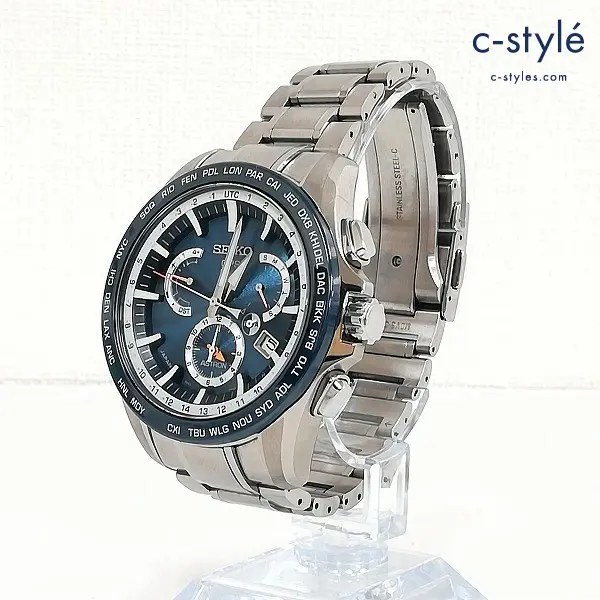 SEIKO セイコー ASTRON アストロン 8X53-0AD0-2 腕時計 ソーラー GPS シルバー×ブルー系