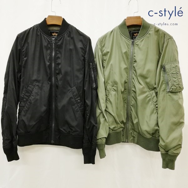 ALPHA INDUSTRIES MA-1 LIGHT フライトジャケット M TA1065-8103 オリーブ TA1065-8101 ブラック