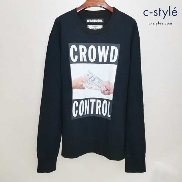 NEIGHBORHOOD ネイバーフッド CTDNH/C-CREW LS M ブラック 181FPCXN-CSM01S スウェット 長袖