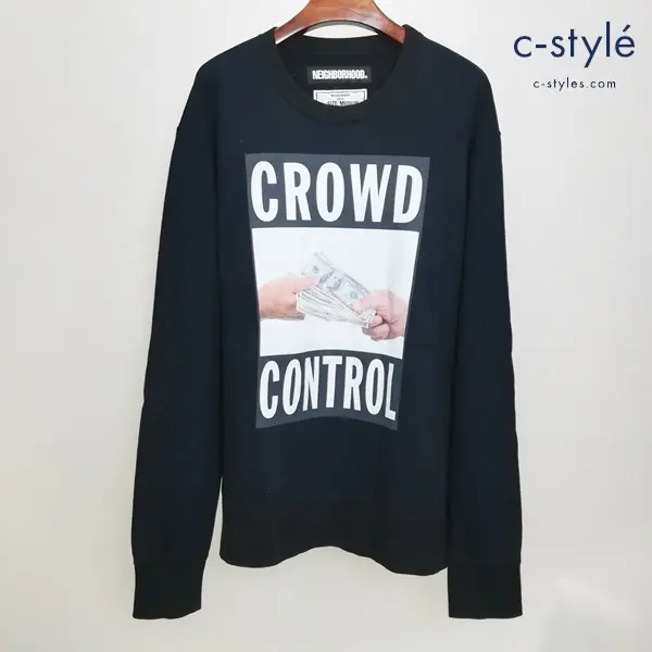 NEIGHBORHOOD ネイバーフッド CTDNH/C-CREW LS M ブラック 181FPCXN-CSM01S スウェット 長袖
