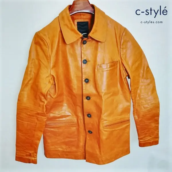 DENHAM デンハム DANILO VTL M ブラウン系 レザージャケット 牛革 長袖 01-13-07-31-003