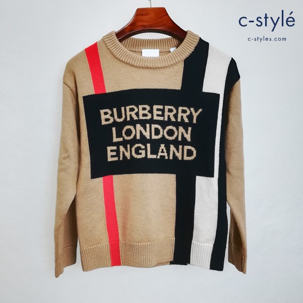 BURBERRY CHILDREN TEEN logo and lcon Stripe Sweater 12Y ベージュ系 セーター キッズ