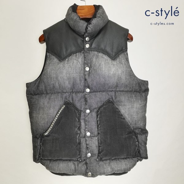 HYSTERIC GLAMOUR×Rocky Mountain Feather bed ダウンベスト 36 グレー 0263AV01 日本製