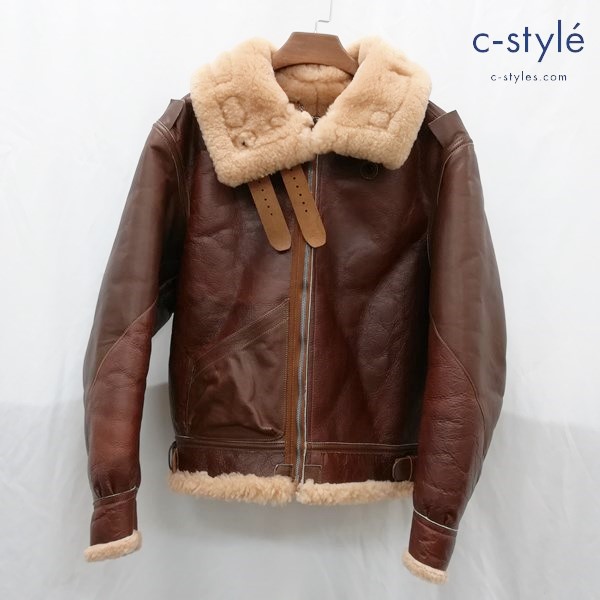 EASTMAN LEATHER CLOTHING B-3 フライトジャケット 42 ブラウン レザージャケット イーストマン