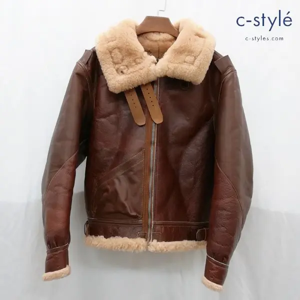 EASTMAN LEATHER CLOTHING B-3 フライトジャケット 42 ブラウン レザージャケット イーストマン