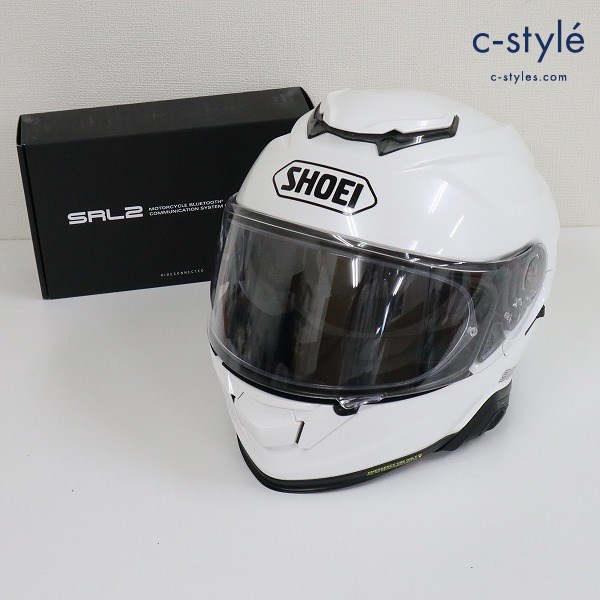SHOEI ショウエイ GT-AIR III フルフェイスヘルメット M 57cm ホワイト ＋ SENA SRL-02 インカム 装着済み