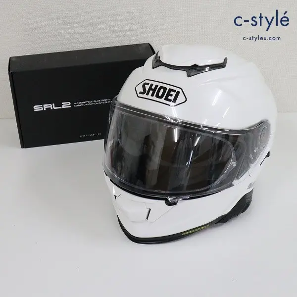 SHOEI ショウエイ GT-AIR III フルフェイスヘルメット M 57cm ホワイト ＋ SENA SRL-02 インカム 装着済み