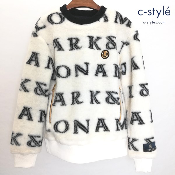MARK＆LONA マークアンドロナ INFINITE WOOL FLEECE PULL OVER 44 ホワイト MLM-1D-AC08