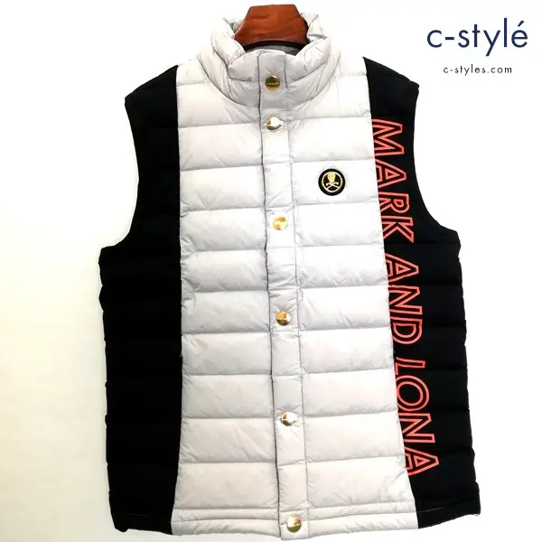 MARK＆LONA マークアンドロナ スタンドネックダウンベスト 48 グレー MLM-1C-AD02 軽量