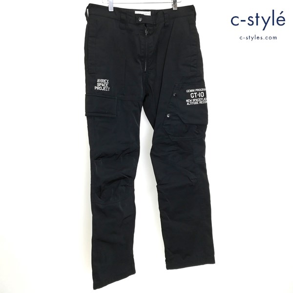 AVIREX アヴィレックス GT-10 PARA PANT L ブラック パラシュートパンツ 6186112