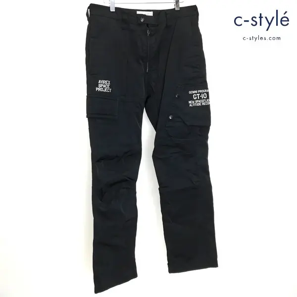 AVIREX アヴィレックス GT-10 PARA PANT L ブラック パラシュートパンツ 6186112