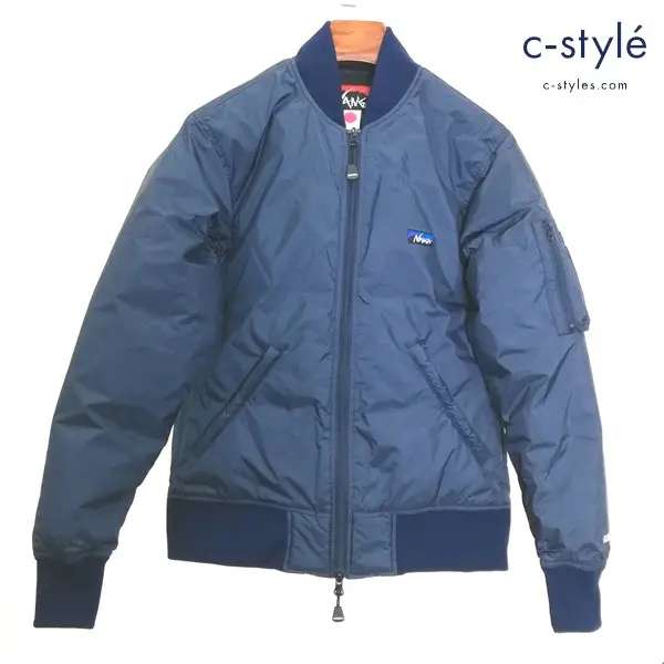 NANGA ナンガ 別注 MA-1 オーロラダウンジャケット XS ネイビー オーロラテックス ダウン フェザー