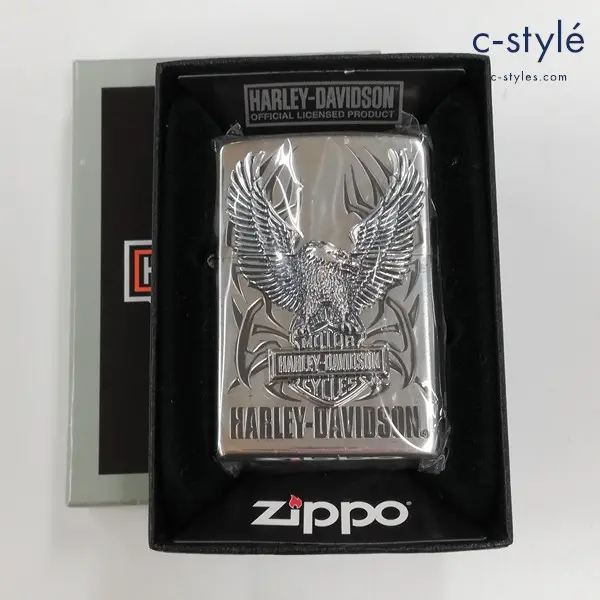 ZIPPO ジッポー × HARLEY-DAVIDSON ハーレーダビッドソン ビッグメタル ライター シルバー HDP-07 喫煙具