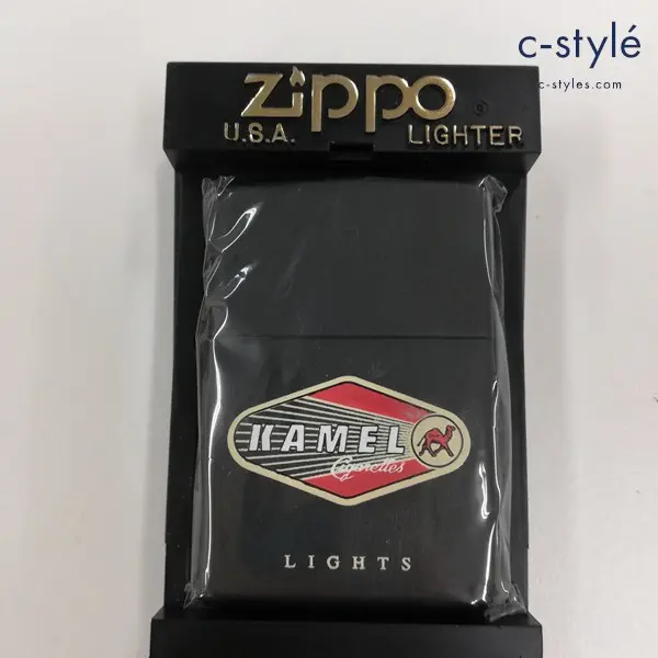 ZIPPO ジッポー KAMEL LIGHTS ブラック マット オイルライター 喫煙具 喫煙グッズ