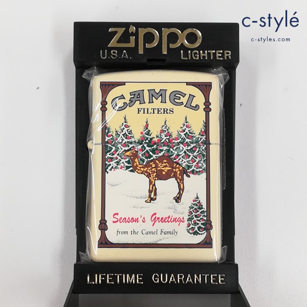 ZIPPO ジッポー CAMEL キャメル lights season’s greetings 1994 オイルライター クリーム系