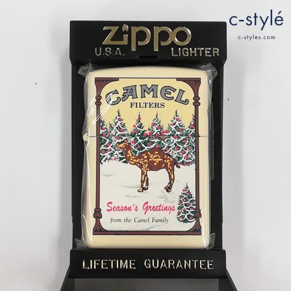ZIPPO ジッポー CAMEL キャメル lights season’s greetings 1994 オイルライター クリーム系