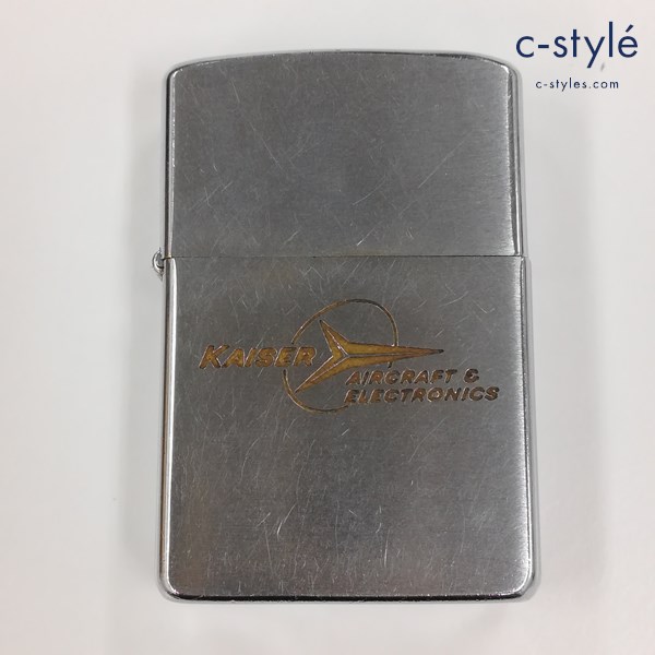ZIPPO ジッポー KAISER AIRCRAFT&ELECTRONICS 1958年 PAT.2517191 オイルライター シルバー