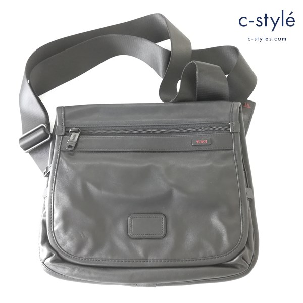TUMI トゥミ Small Flap Body Bag レザーショルダーバッグ ブラック 92105DH 鞄 カバン