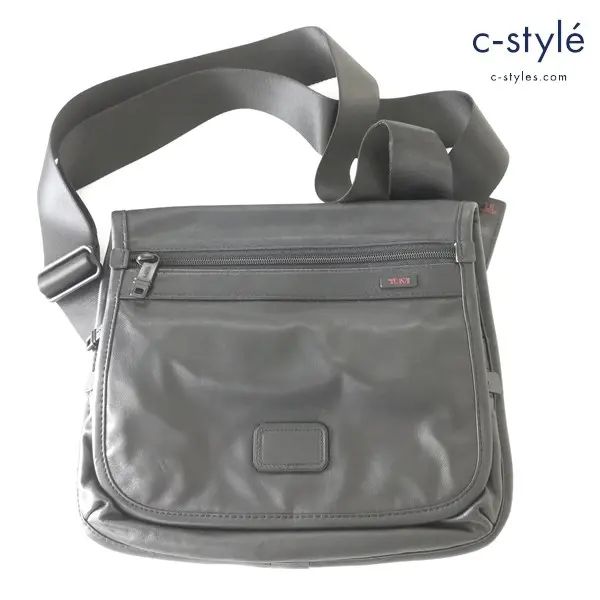 TUMI トゥミ Small Flap Body Bag レザーショルダーバッグ ブラック 92105DH 鞄 カバン