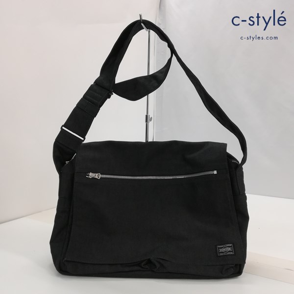 PORTER ポーター SMOKY スモーキー フラップショルダーバッグ チャコールグレー メッセンジャーバッグ