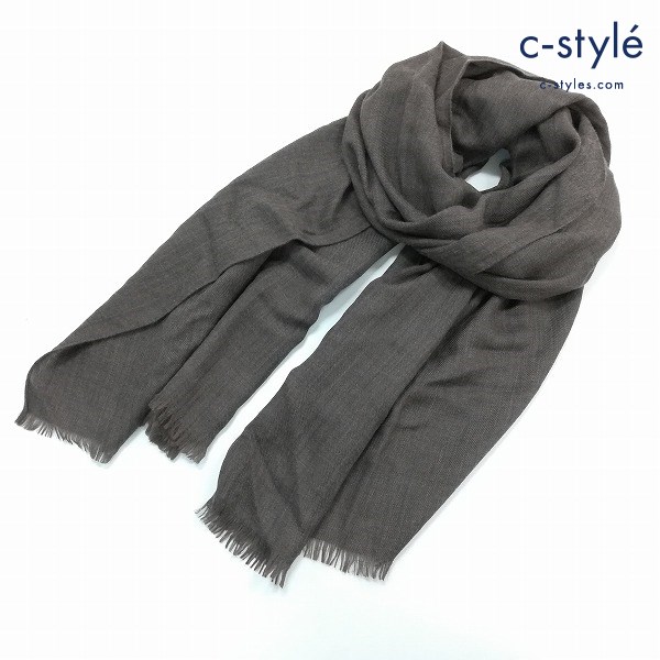 Loro Piana ロロピアーナ マフラー ブラウン シルク カシミヤ