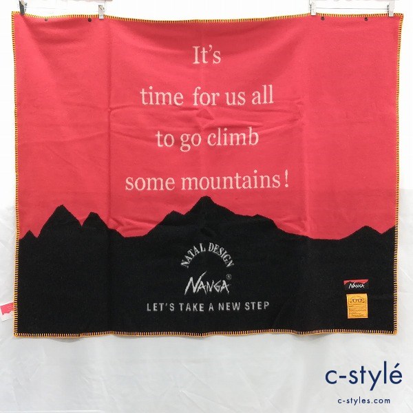 NANGA ナンガ マウンテンブランケット マルチカラー N1BKRE93 ウール100% 日本製 キャンプ用品