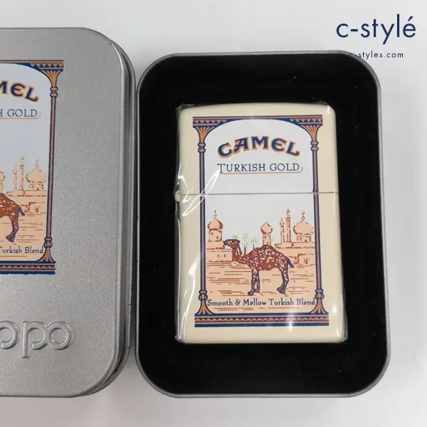 ZIPPO ジッポー CAMEL キャメル TURKISH GOLD 1999 オイルライター クリーム系 喫煙具