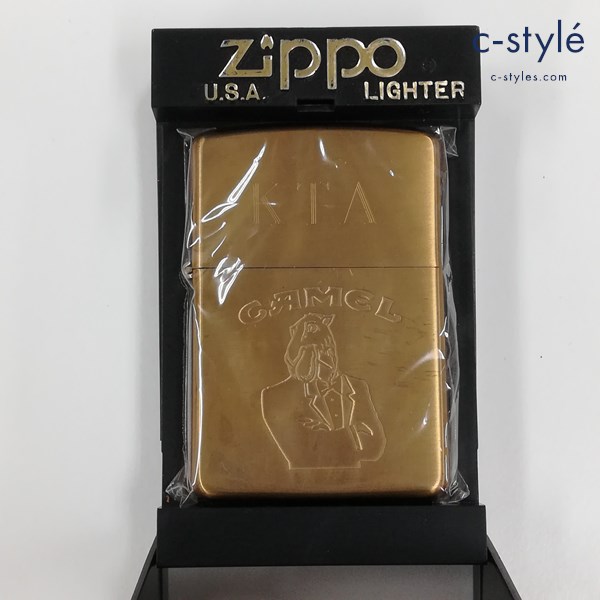 ZIPPO ジッポー CAMEL キャメル タキシードジョー エンブレム ゴールド 1992年 オイルライター 喫煙具