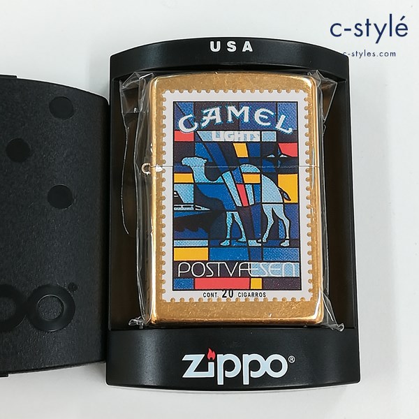 ZIPPO ジッポー CAMEL キャメル ポスタルシリーズ デンマーク オイルライター ゴールド 喫煙具