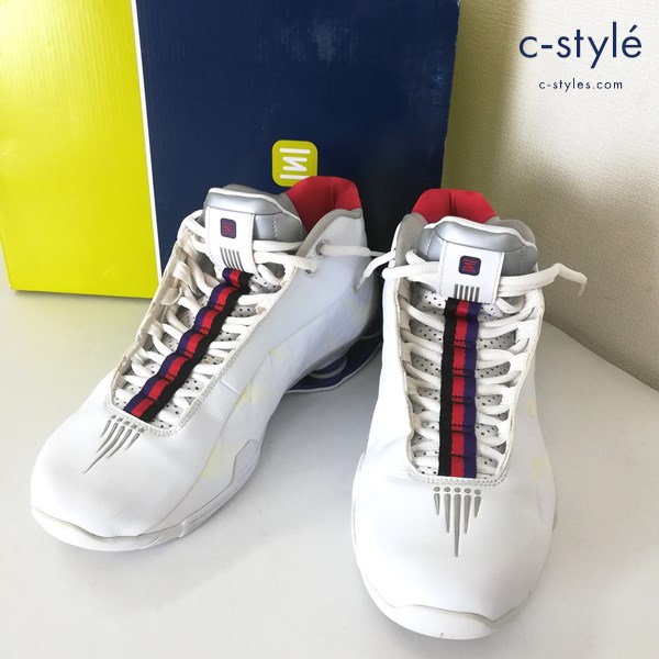 NIKE ナイキ SHOX BB4 QS 25.5㎝ ホワイト×メタリックシルバー スニーカー CD9335-100