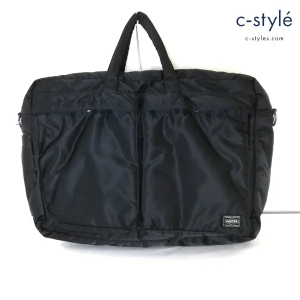 PORTER ポーター TANKER タンカー ブリーフケース ブラック ナイロン ビジネス 通勤バッグ