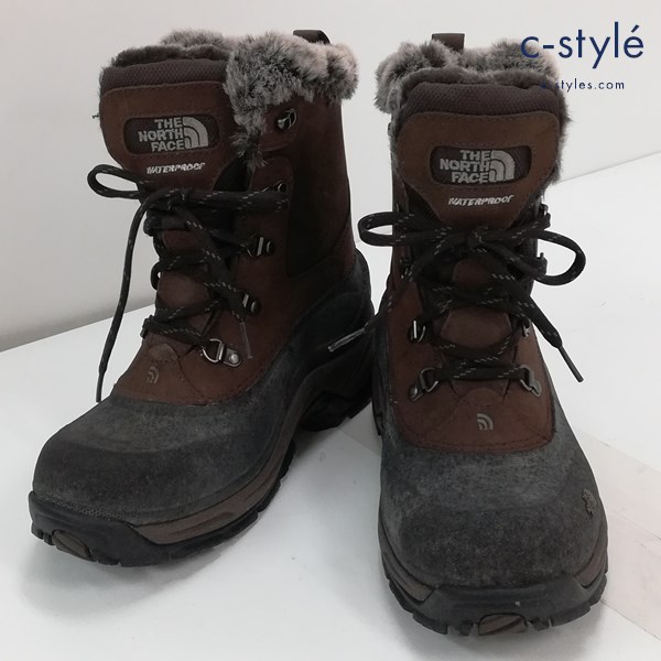 THE NORTH FACE ノースフェイス グースダウンブーツ 26.5cm グレー×ブラウン スノーブーツ 551044