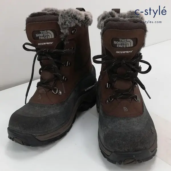 THE NORTH FACE ノースフェイス グースダウンブーツ 26.5cm グレー×ブラウン スノーブーツ 551044