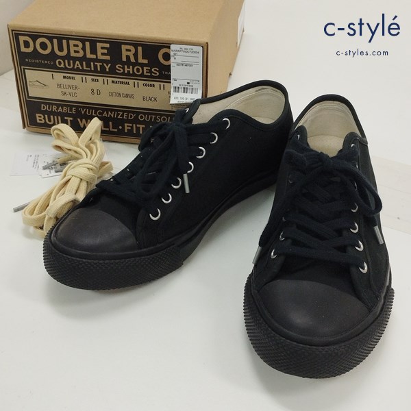 RRL ダブルアールエル キャンバススニーカー 8 ブラック ローカットスニーカー