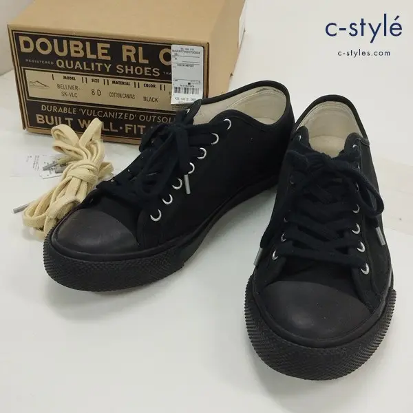 RRL ダブルアールエル キャンバススニーカー 8 ブラック ローカットスニーカー