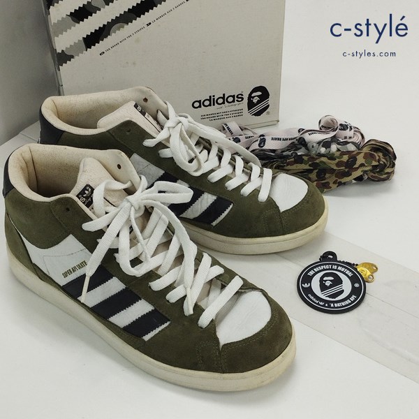 adidas × A BATHING APE SUPER APE SKATE スニーカー 26.5cm マルチカラー 040049