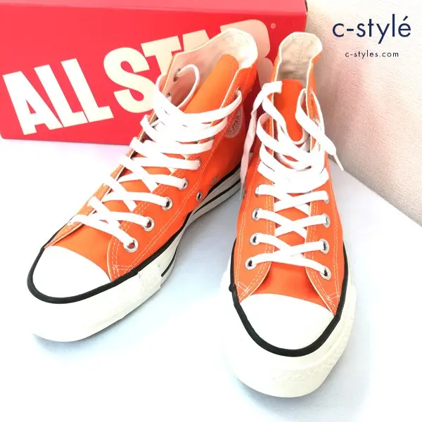 CONVERSE CANVAS ALLSTAR HIGH 26㎝ オレンジ スニーカー オールスターハイ キャンバス 日本製