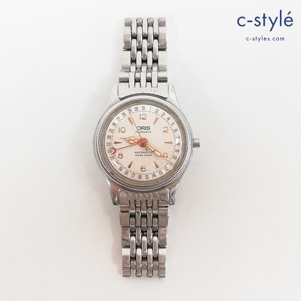 ORIS オリス ポインターデイト シルバー 7464C 腕時計 自動巻き レディース