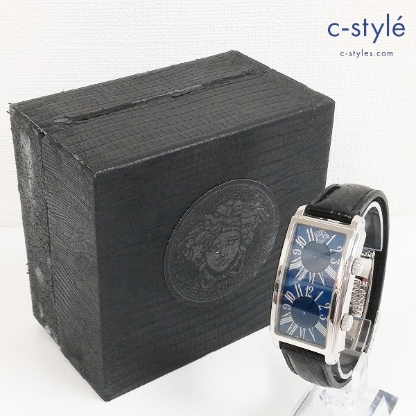 GIANNIVERSACE ジャンニヴェルサーチ 腕時計 マルチカラー レザーベルト アナログ