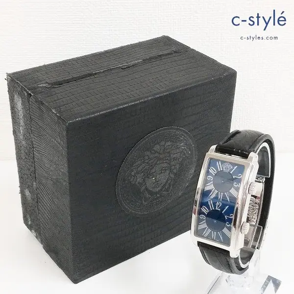 GIANNIVERSACE ジャンニヴェルサーチ 腕時計 マルチカラー レザーベルト アナログ