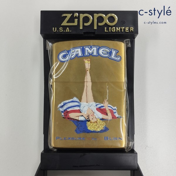 ZIPPO ジッポー CAMEL キャメル Cigarette Lady Pleasure to Burn オイルライター ゴールド