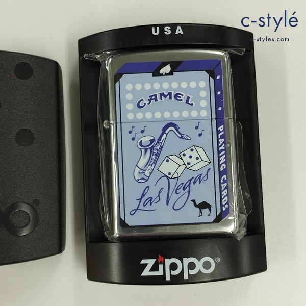 ZIPPO ジッポー CAMEL キャメル LasVegas playing Cards ダイス オイルライター シルバー サイコロ 楽器