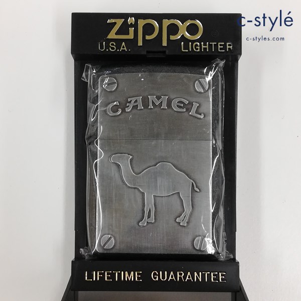 ZIPPO ジッポー CAMEL キャメル ブラッククラックル 1994 オイルライター ブラック×シルバー