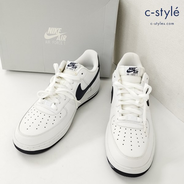 NIKE ナイキ AIR FORCE 1 スニーカー 28.5cm ホワイト×オブシディアン 488298-105