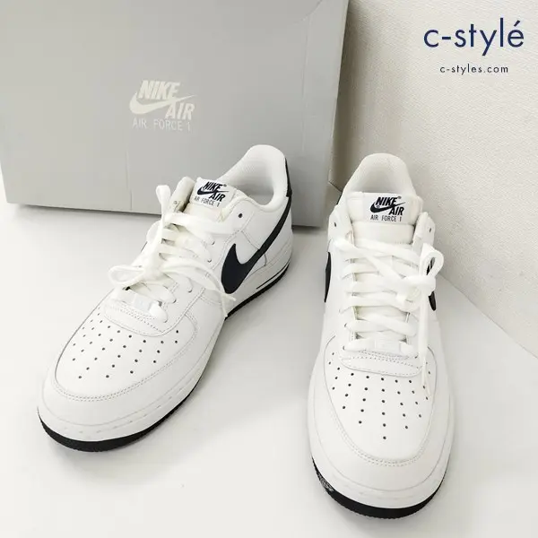 NIKE ナイキ AIR FORCE 1 スニーカー 28.5cm ホワイト×オブシディアン 488298-105